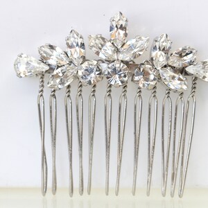 Hair Comb Wedding Crystal, Side Crystal Hair Comb Bridal Long Hair,Rhinestone Hair Comb,  Hair Piece,Halo Hair Jewelry,Art deco Comb Hair