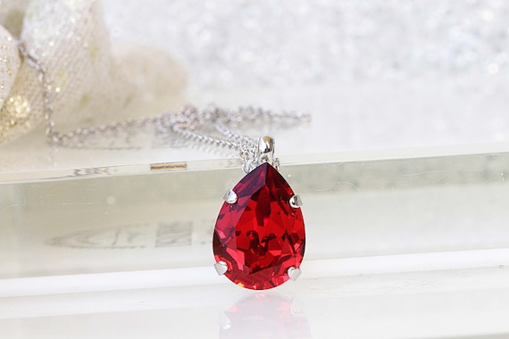Red sale jewel necklace
