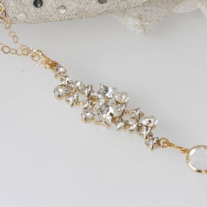 BRIDAL PENDANT,  Crystal Pendant, Bridesmaid Rhinestone Star Necklace, Wedding day Jewelry, Bridal Present,14k Gold Filled Necklace