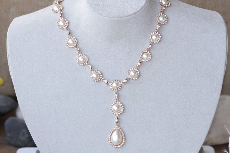 Bittersweet Designs Maya Necklace Ivory Pearls main image 0