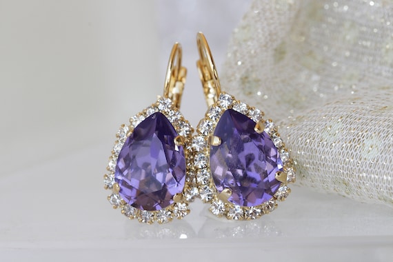 Light Purple Dangle Earrings Light Purple Dangle Earrings