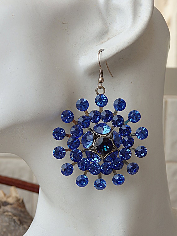 Buy Blue Metal Dangler Earrings for Women Online at Fabindia | 20028320