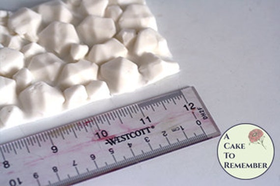 or a fondant border for cake decorating Three size options Stone texture soap molding mat to make a geode texture for soapmaking