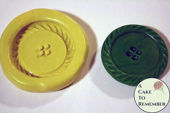 Silicone Large Button Mold For Cake Decorating And Gumpaste 1 7 8 Across It Can Also Be Used For Resin And Polymer Clay Buttons M27