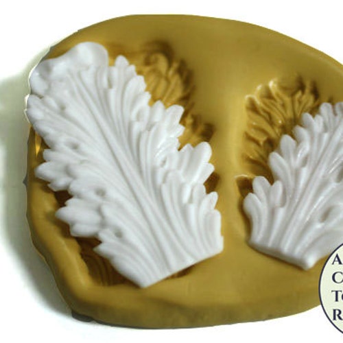 Pointed Acanthus Leaf Mold Set for Cake Decorating Polymer Etsy
