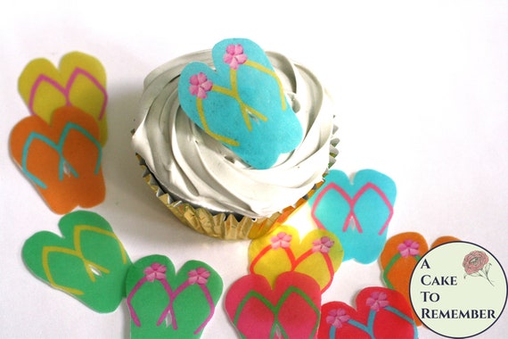 flip flop cupcake toppers