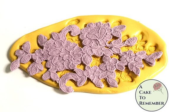 Flowers And Swirls Lace Mold For Lace Cake Decorations Etsy