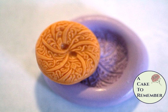 Button Silicone Mold 1 Wide For Cake Decorating Polymer Clay