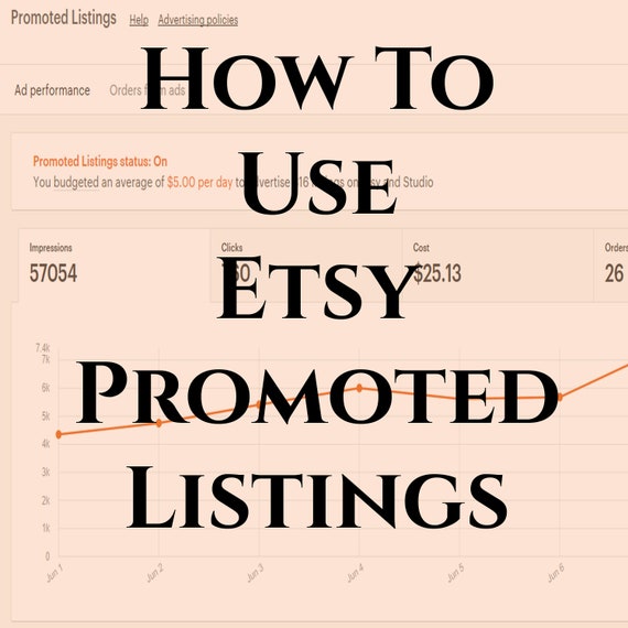 How to use Etsy promoted listings tutorial download. Tips for Etsy sellers on how to run ads on Etsy. All proceeds go to animal rescue! Il_570xn