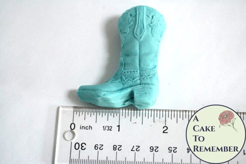 Flat Silicone Cowboy Boot Mold for Fondant or Gumpaste. Etsy
