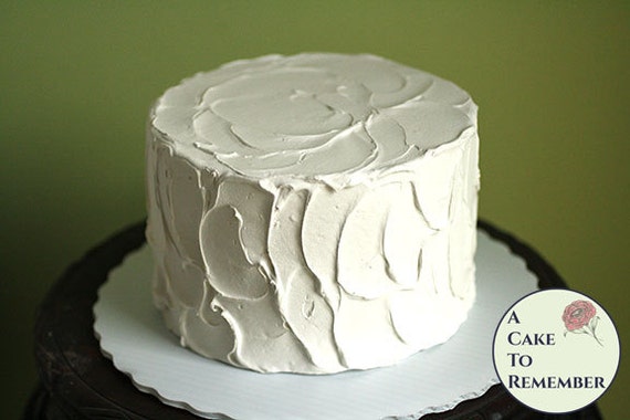 6" round fake cake, faux cake for wedding cake cupcake display, food prop, photo shoots and home staging. Engagement prop, theatrical prop. Il_570xn