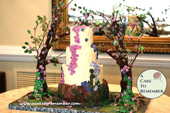 Enchanted Forest Wedding Cake Stand Tutorial PDF