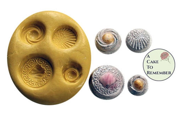 Silicone Button Mold For Cake Decorating Or Cake Pops Vintage