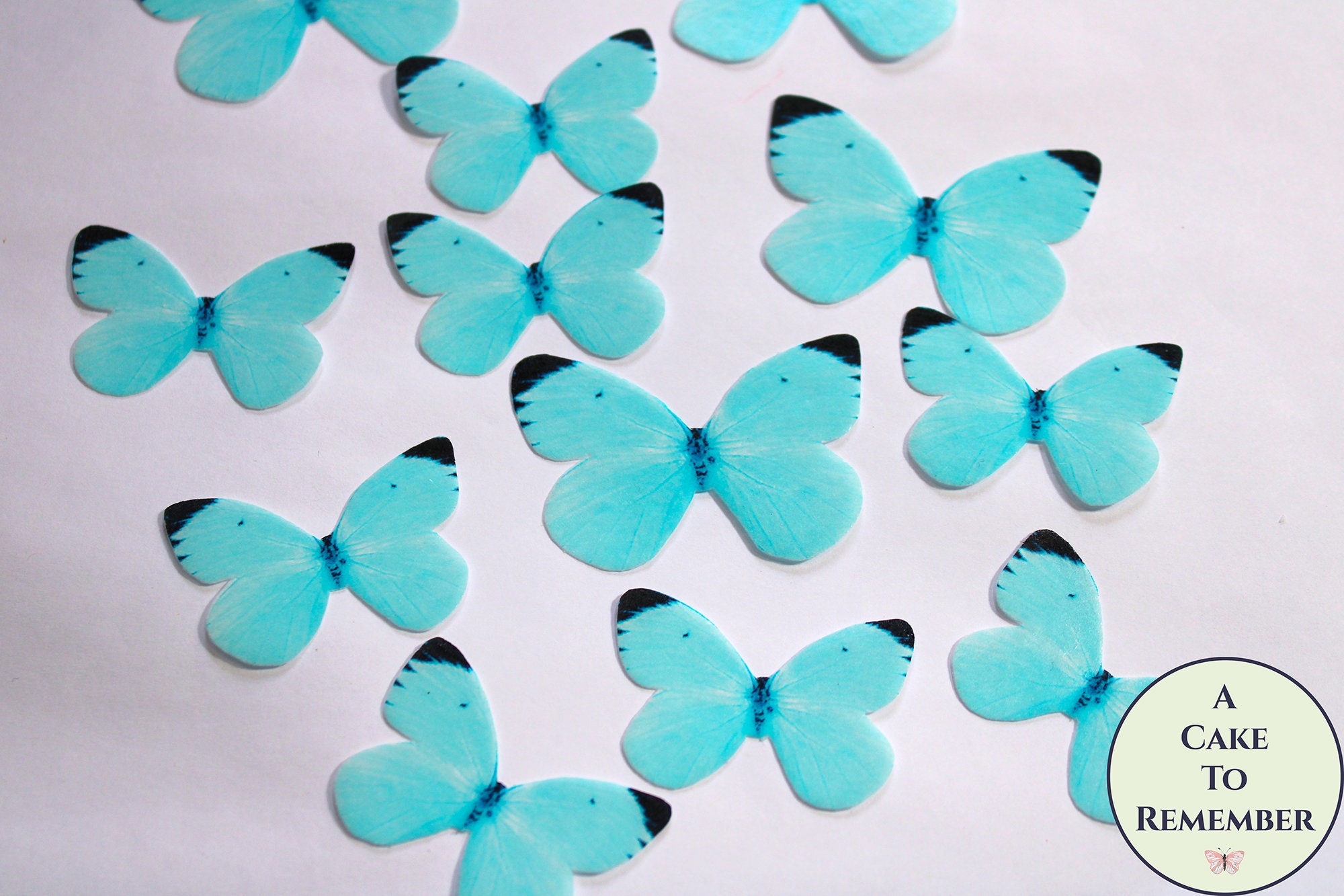 6 mariposas de plumas azules variadas de 3 en alambre para arreglos florales  acentos de sombrero de topper de pastel disfraces-decoración del hogar -   México