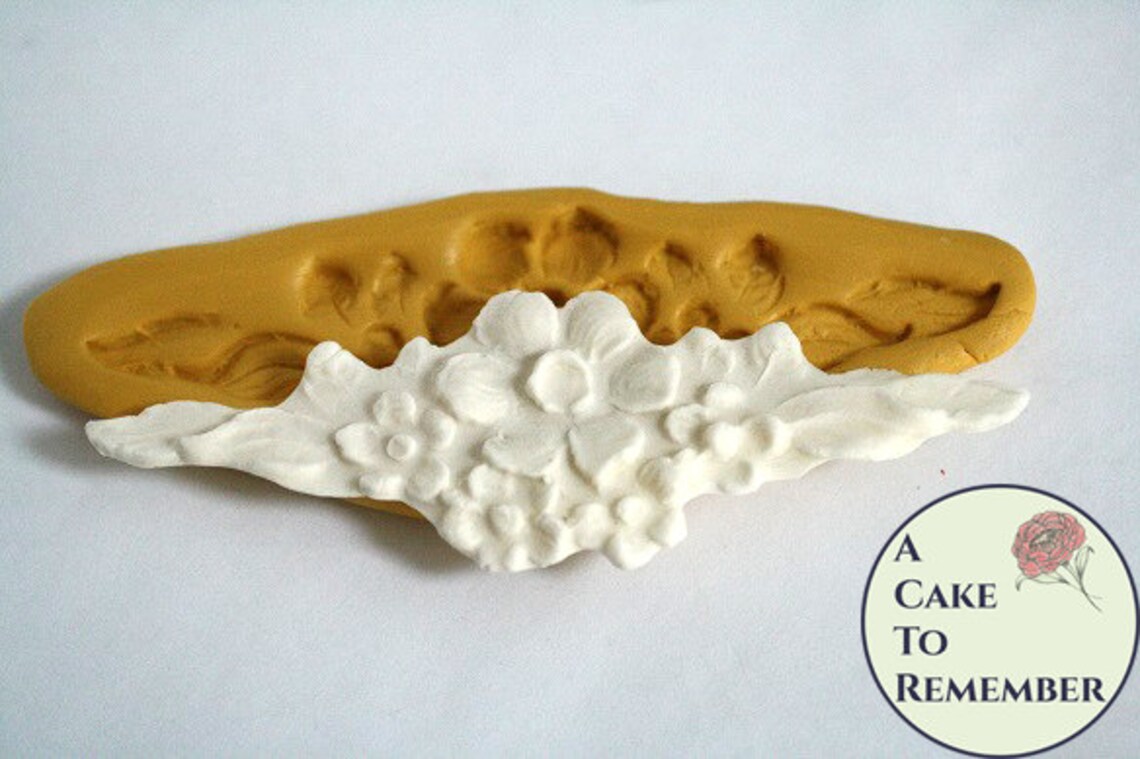Floral Swag Silicone Mold About 4.5 Wide. Wedding Cake Etsy