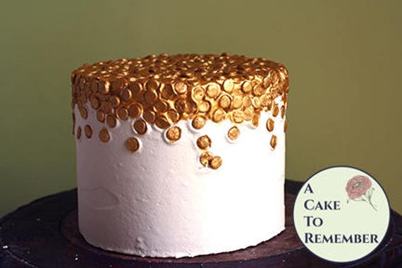 5" round sequins display cake photo prop, faux cake for wedding cupcake display, fake food prop, home staging. Engagement shoot prop. Il_570xn