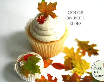 Maple Leaves Cake Etsy