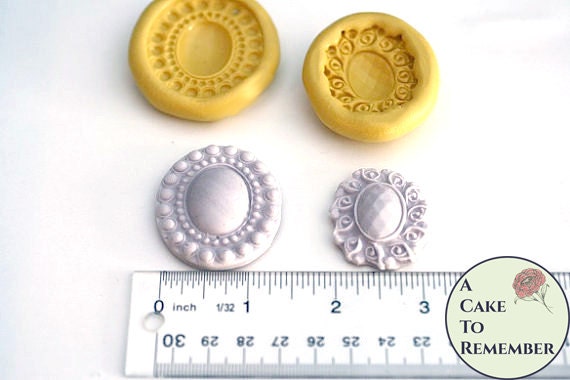 Oval Jewel Mold Set For Cake Decorating Gumpaste Or Fondant Etsy