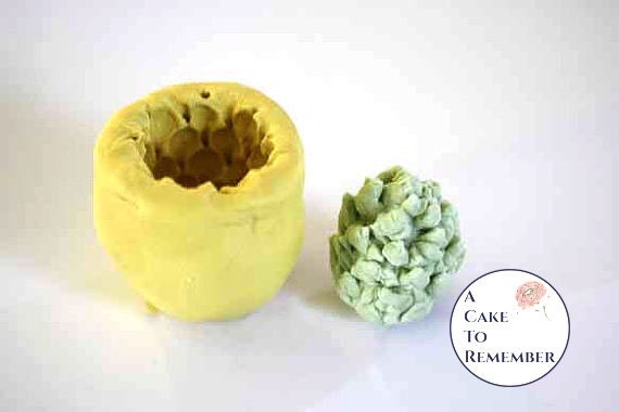 Silicone magnolia center cone mold for gumpaste- cake decorating, chocolate flower center mold, polymer clay mold, resin mold M031 Il_570xn
