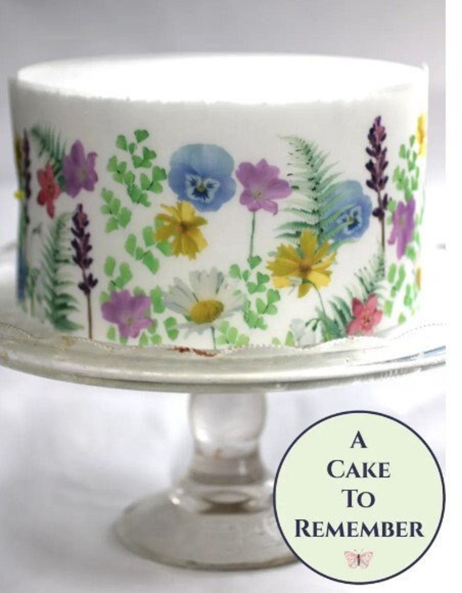 Wildflower Edible Cake Wrap
