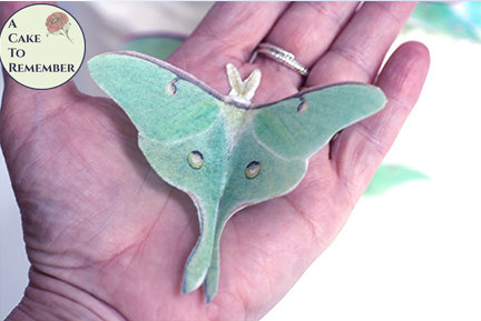 9 Edible Luna Moth Cake Decorations for a Woodland Wedding Etsy