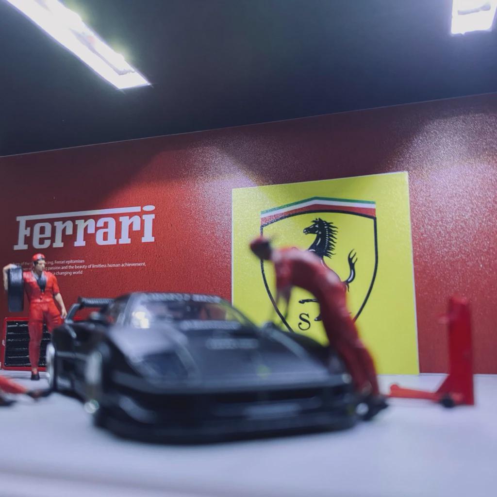 1/64 Scale Hourse Diorama Garage | Models Diecast Display With LED