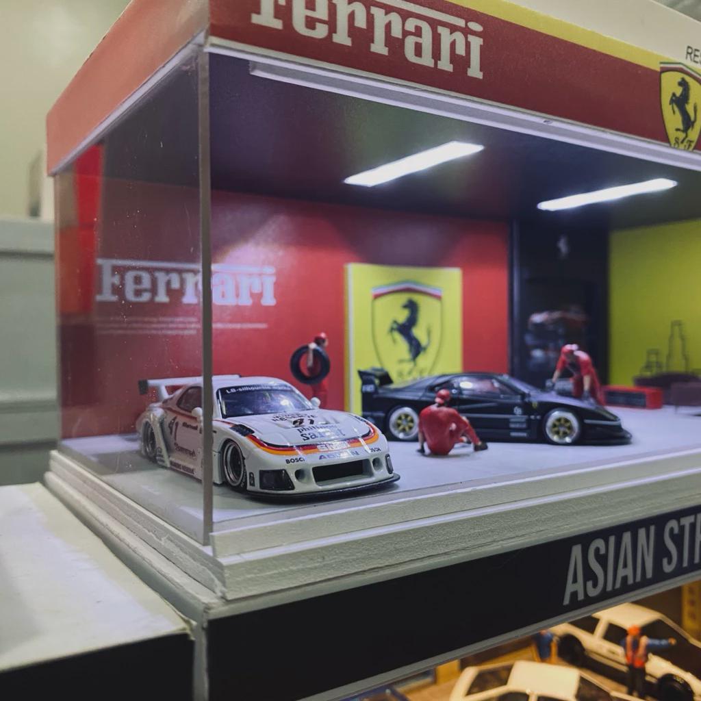 1/64 Scale Hourse Diorama Garage | Models Diecast Display With LED