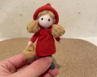 手作りの赤ずきんフェルト人形：子供部屋の装飾ギフト - Etsy 日本