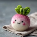 Needle Felted Fruit and Vegetable Figurines, Wool Garden Art, Whimsical Kitchen Decor Sculpture