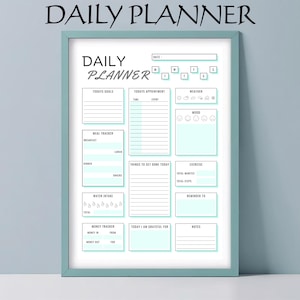 Work From Home Planner, Personal Day Planner, Daily weekly Hourly Planner, Instant Download, A5/A4/Letter/Half Letter
