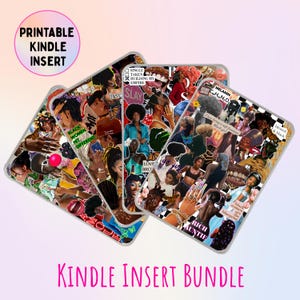 Kindle Insert Bundle | Black Girl Aesthetic | Self-Love | Kindle Colorsoft | Kindle Paperwhite | Kindle Basic | Digital Download Only