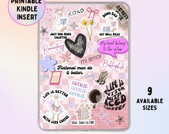 Digital Insert for Clear Kindle Case | Smut Enthusiast | Printable | Multiple Sizes | Case and E-reader Not Included | Instant Download