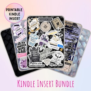 Pacote de encartes para Kindle inspirado em A Quarta Asa | Adesivos para leitores de fantasia | Fundos com escamas de dragão | Decoração literária | Kindle Paperwhite | Oasis
