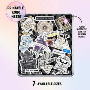 Vierter Flügel Ära | Drachen Kobo Einsatz | Basgiath | Klare Hülle einfügen | Kobo Waage Farbeinsatz | Kobo Nia | Kobo Salbei | Digitaler Download