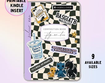 Fourth Wing Kindle Insert: Basgiath War College, Dragon Rider Romantasy, Dragon Rider Aesthetic, Booktok (Digital Download)