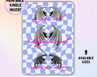 ACOTAR Kindle Insert | Illyrian Wings | Azriel Rhysand Cassian | Night Court Gift | Kindle Paperwhite 11th Gen | Digital Download