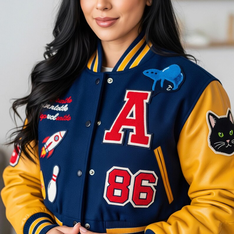 Custom Varsity Jacket – Personalized Embroidered Letterman Jacket - Etsy