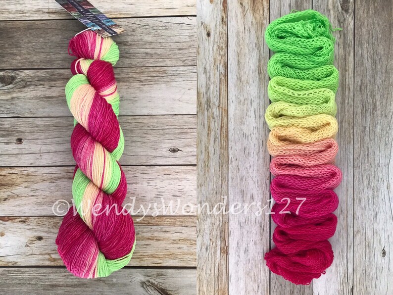 Gradient Dyed Yarn Hand Dyed Yarn Merino Silk 600 Yards Shawl Length Yarn Like A Flower Needs The Sun
