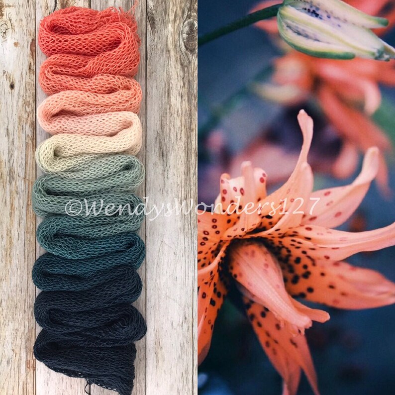 Gradient Yarn Hand Dyed Yarn Shawl Length 600 Yards Swm Silk Tiger Lily