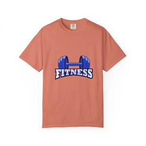 Garment-Dyed Cotton Fitness T-Shirt: Unisex Workout Tee