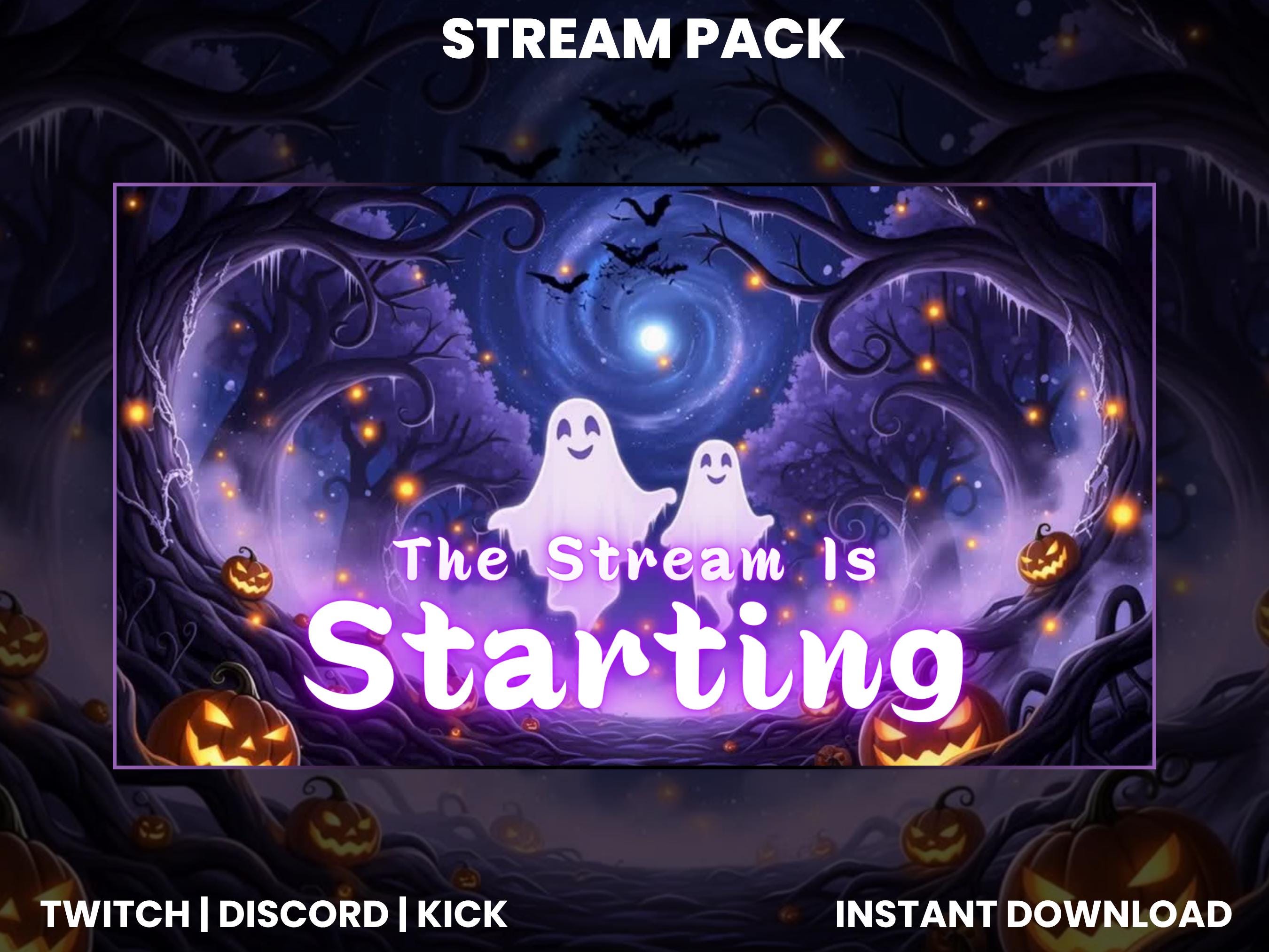 Ghostly Woods Halloween Stream Pack | Twitch Overlay | OBS Streamlabs ...