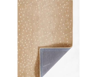 Neutral beige prickig matta | Modern japansk skandinavisk matta | Mjuk boho golvmatta