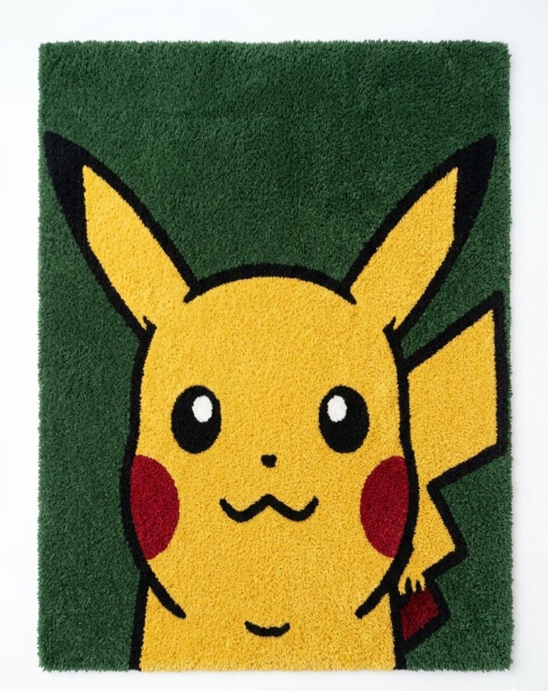 Pikachu Rectangle Rug Handmade Pikachu Tufted Rug, Anime Gaming Room Decor Carpet - Etsy