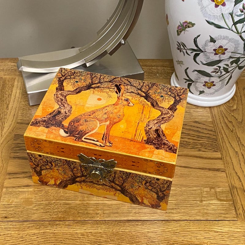 Decoupage Wooden Boxes - Etsy UK