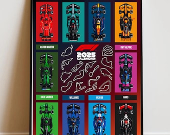 Speed Champions F1 Wall Poster 50x70cm – Full 2025 Season Collection | Premium Digital Artwork