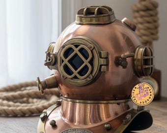 銅真鍮製アンティーク深海スキューバダイビング用ヘルメット