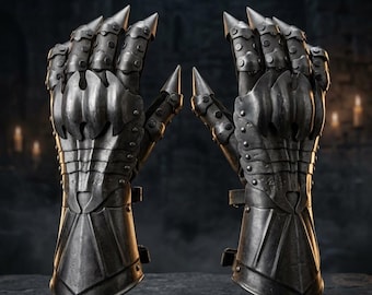 Handmade Steel Gauntlets, Medieval Knight Armor Gloves, Gothic Articulated Gauntlets, LARP Cosplay