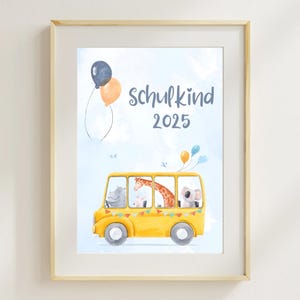 Poster school enrollment / school enrollment gift boy / decoration school enrollment / schoolchild 2025