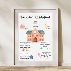 Cartaz personalizado de matrícula escolar / presente de matrícula escolar para meninas / decoração de matrícula escolar / aluno 2025