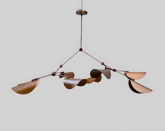 Handmade Brass Sputnik Chandelier: Mid-Century Modern Lighting
